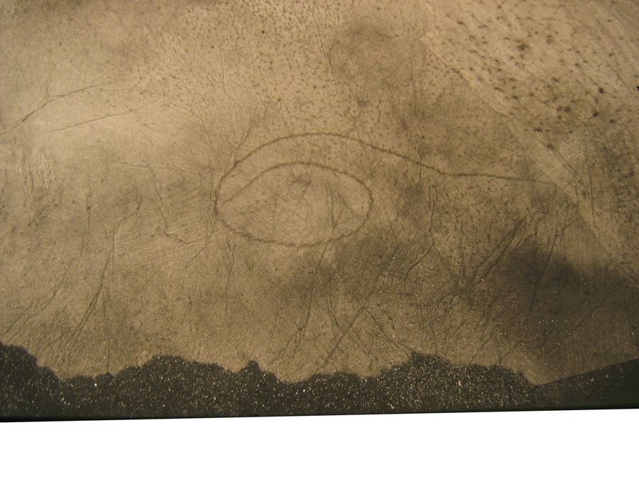 strip detail, wooden panel — Bologna