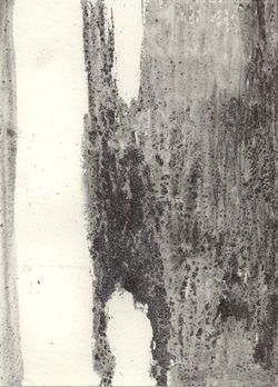 mixed media & salt on paper (A6)